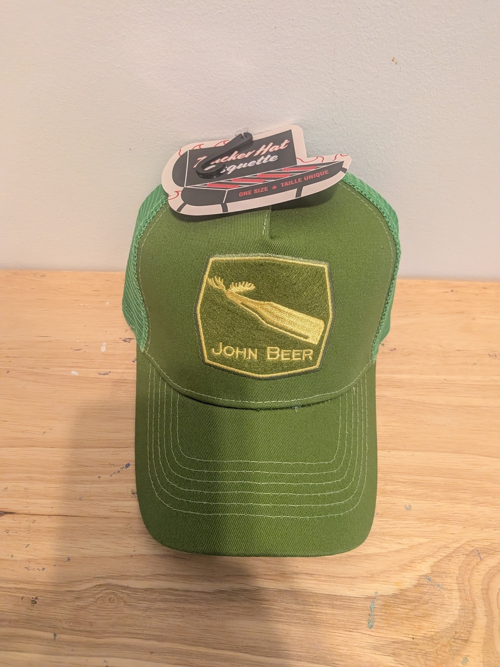 John Deere Green Embroidered Logo Mesh Trucker Hat